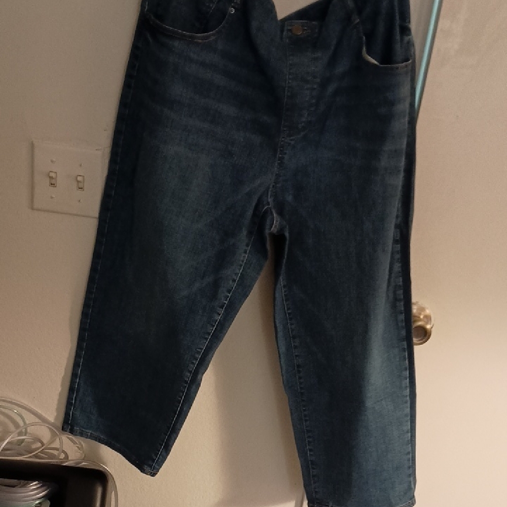 Time and Tru Blue Ankle Cropped Jeans